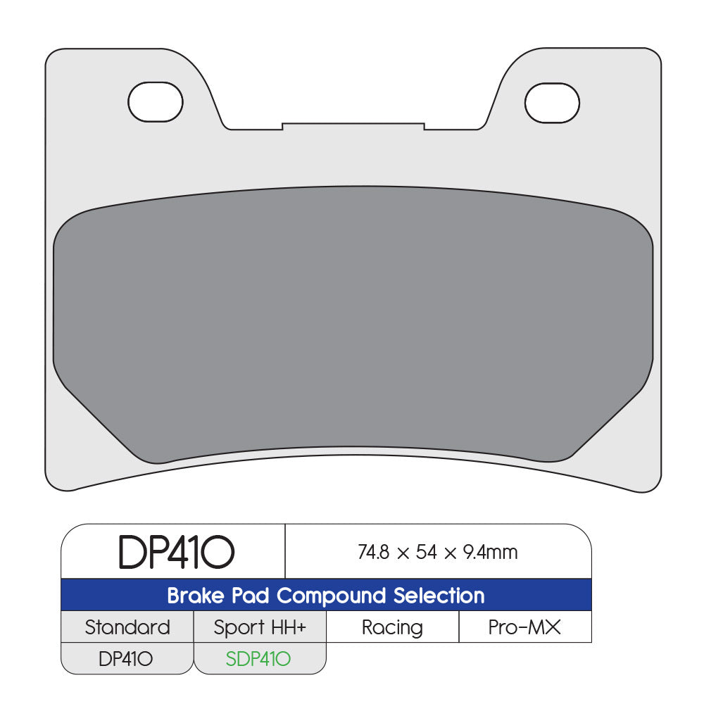 DP Brake Pads DP410 Sintered Brake Pads