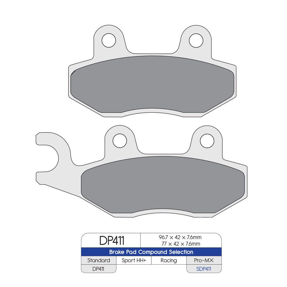 DP Brake Pads DP411 Sintered Brake Pads