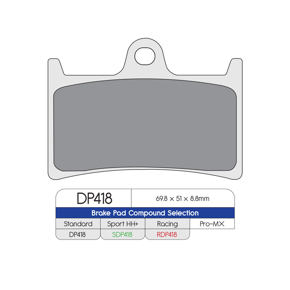 DP Brake Pads DP418 Sintered Brake Pads