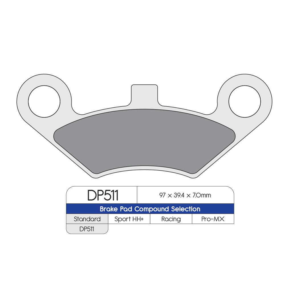 DP Brake Pads DP511 Sintered Brake Pads