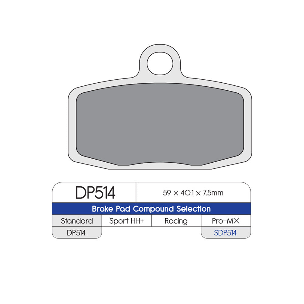 DP Brake Pads DP514 Sintered Brake Pads