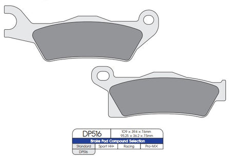 DP Brakes DP516 Sintered Brake Pads