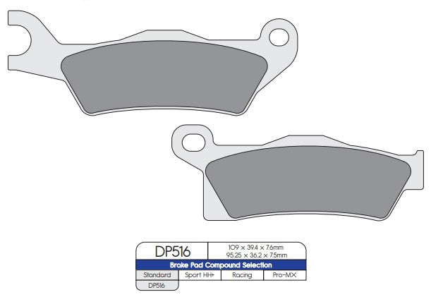 DP Brakes DP501 Sintered Brake Pads