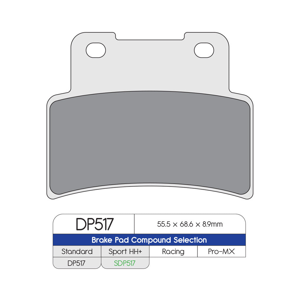 DP Brake Pads DP517 Sintered Brake Pads