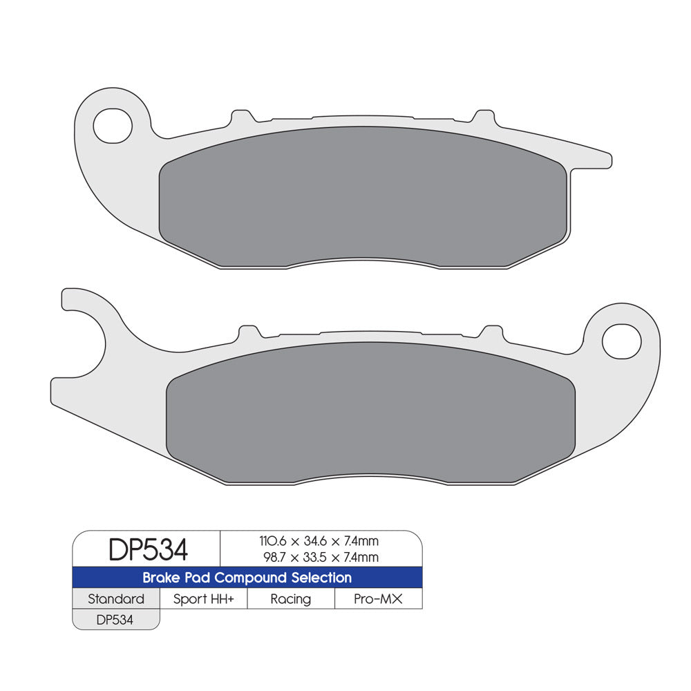 DP Brake Pads DP534 Sintered Brake Pads