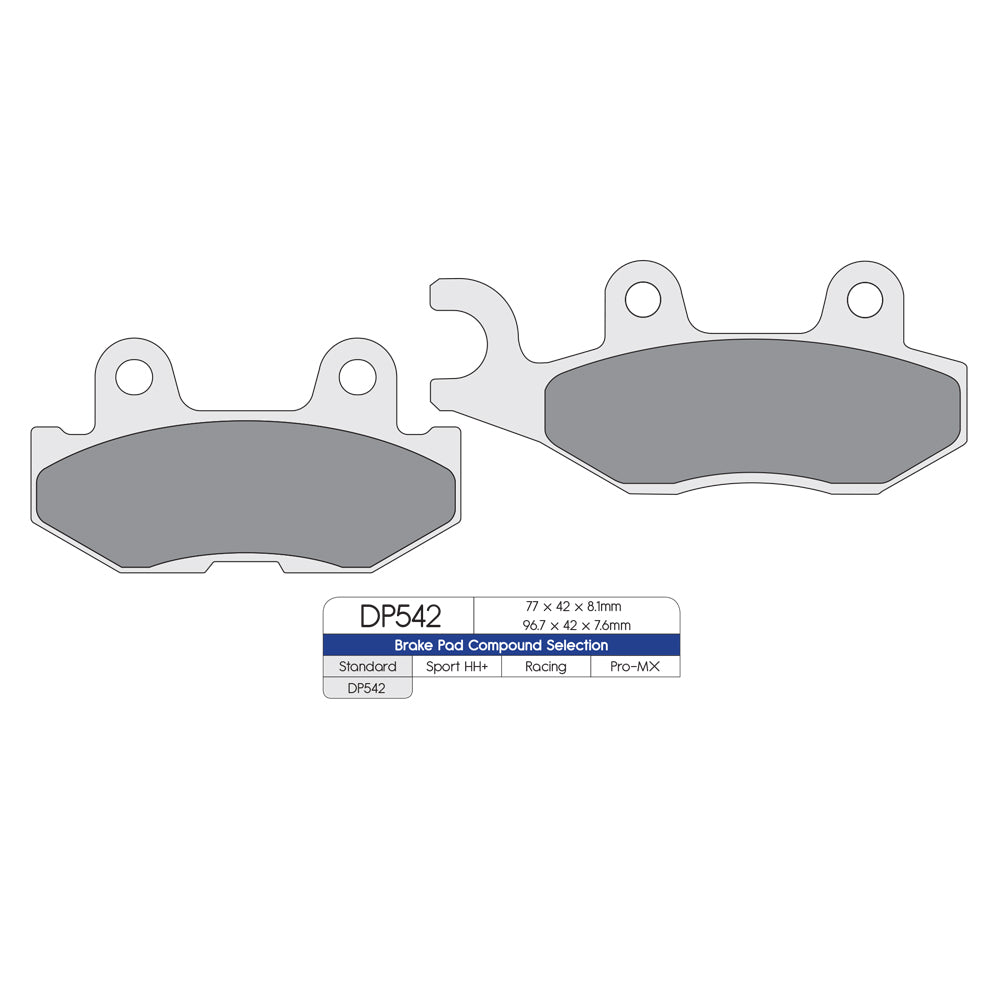 DP Brake Pads DP542 Sintered Brake Pads