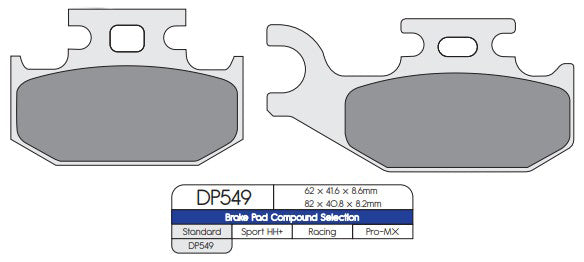 DP Brakes DP549 Sintered Brake Pads