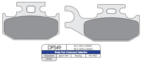 DP Brakes DP549 Sintered Brake Pads