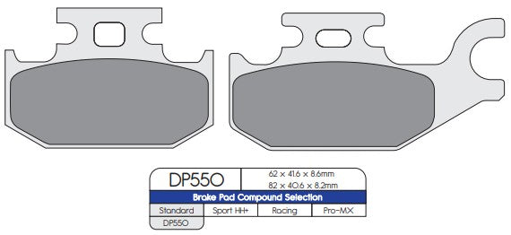 DP Brakes DP550 Sintered Brake Pads