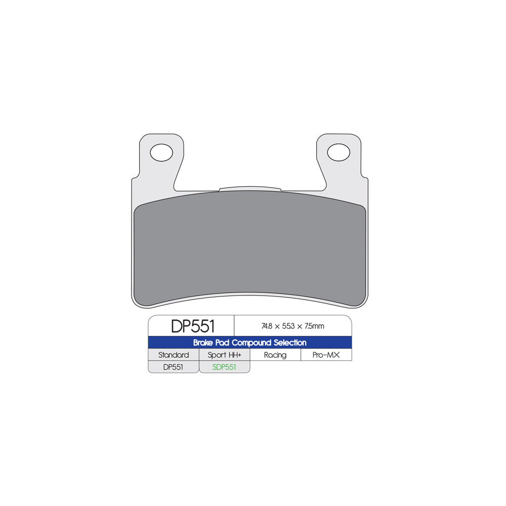 DP Brake Pads DP551 Sintered Brake Pads