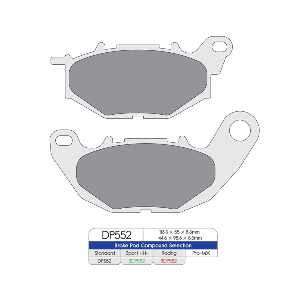 DP Brake Pads DP552 Sintered Brake Pads