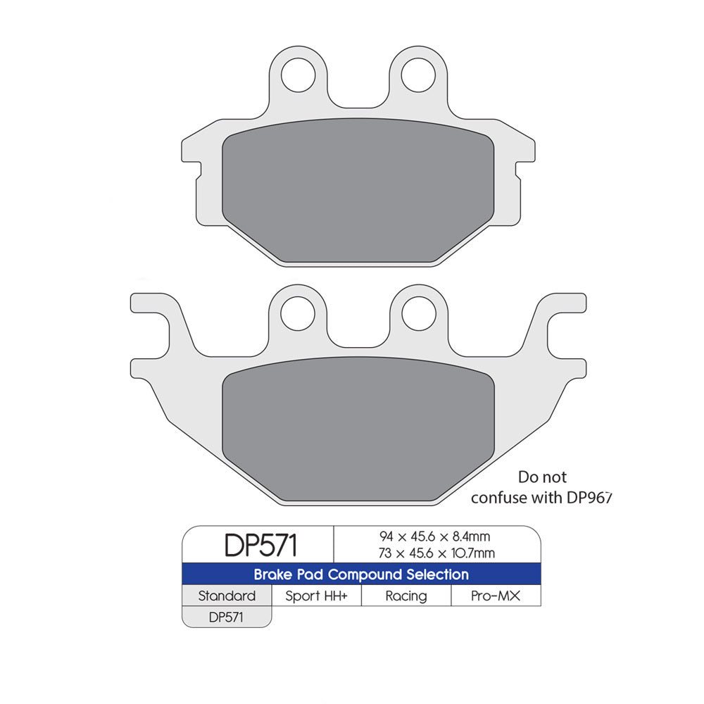 DP Brake Pads DP571 Sintered Brake Pads