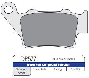 DP Brakes DP577 Sintered Brake Pads