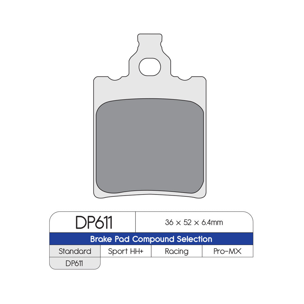 DP Brake Pads DP611 Sintered Brake Pads