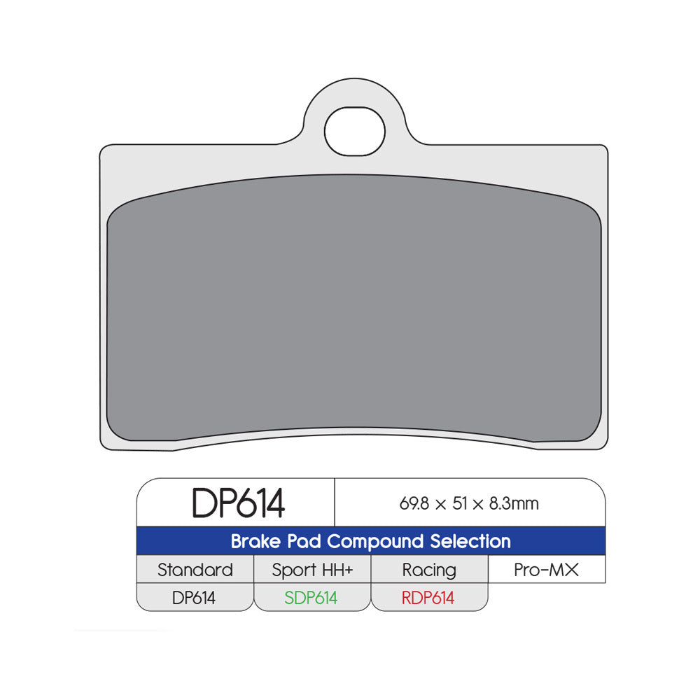 DP Brake Pads DP614 Sintered Brake Pads