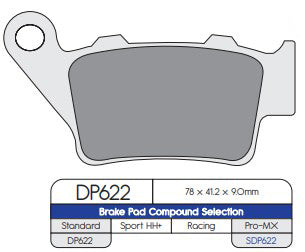 DP Brakes DP622 Sintered Brake Pads