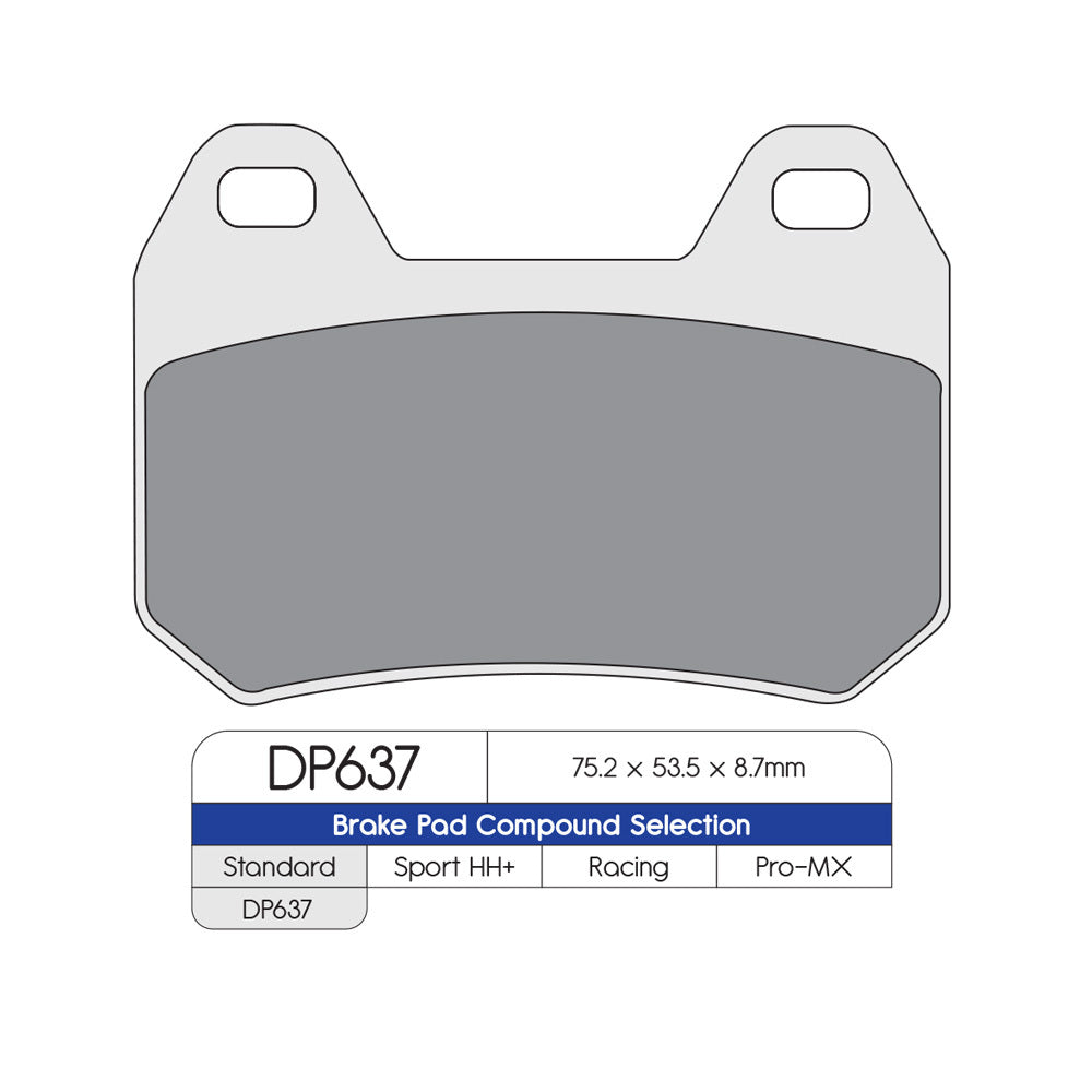 DP Brake Pads DP637 Sintered Brake Pads