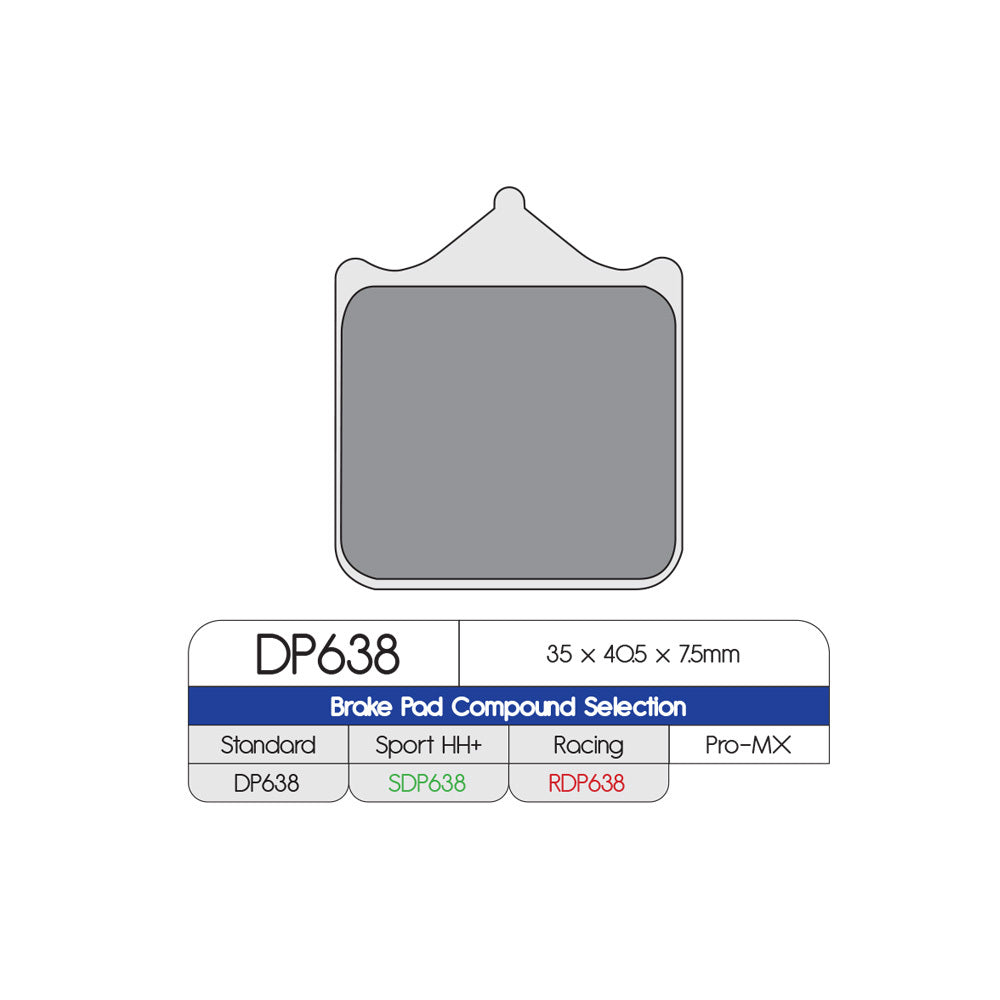 DP Brake Pads DP638 Sintered Brake Pads