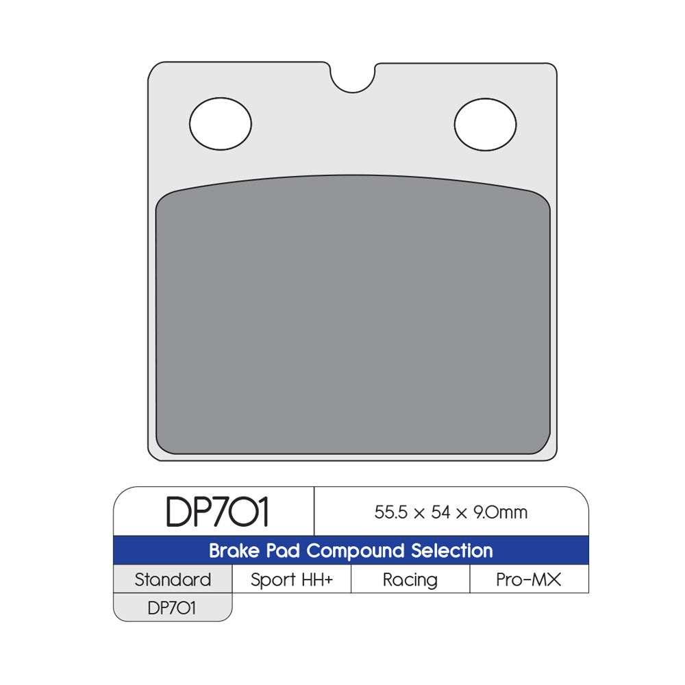 DP Brake Pads DP701 Sintered Brake Pads