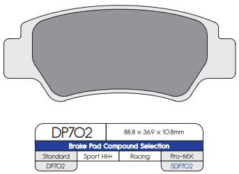 DP Brakes DP702 Sintered Brake Pads