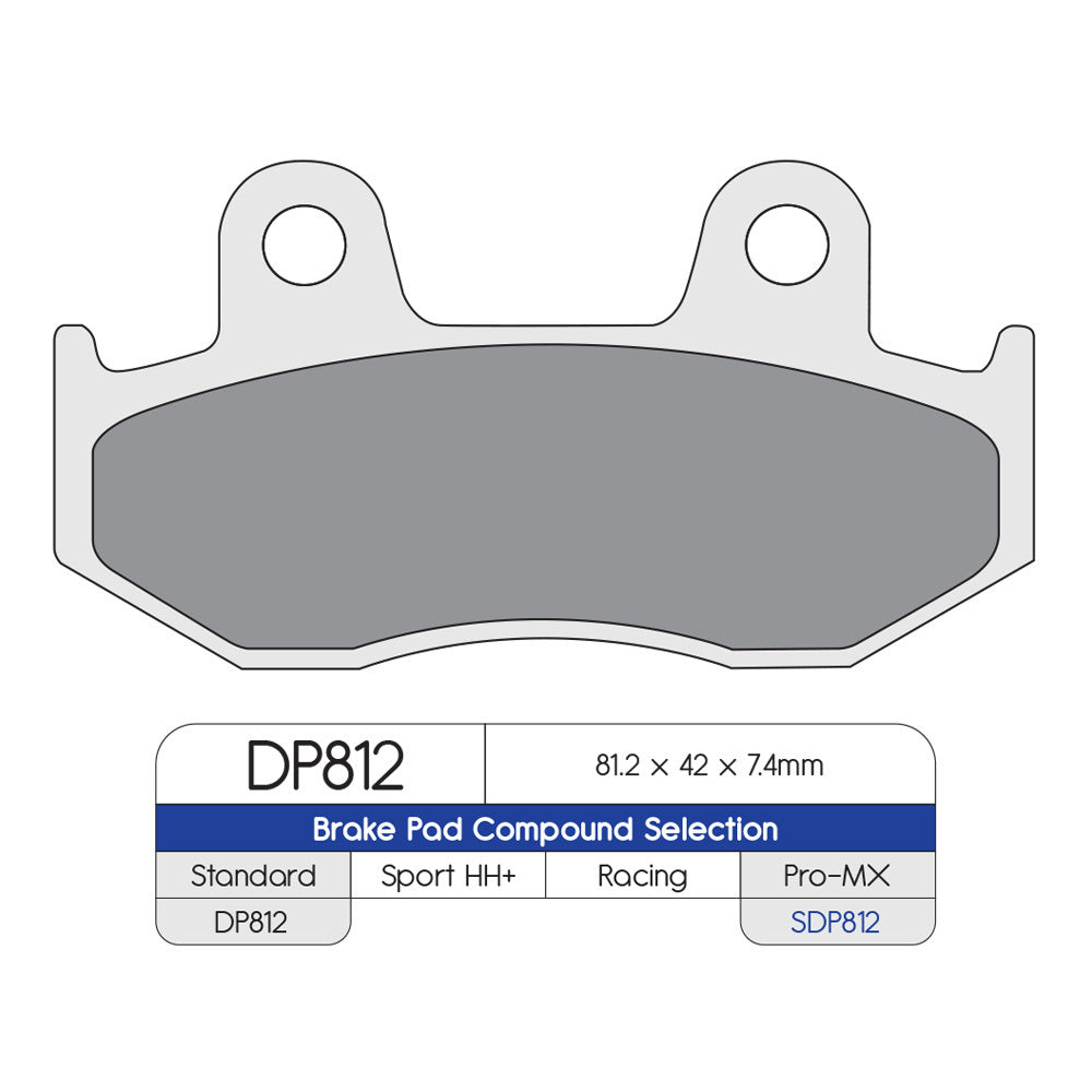 DP Brake Pads DP812 Sintered Brake Pads