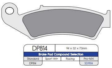 DP Brakes DP814 Sintered Brake Pads