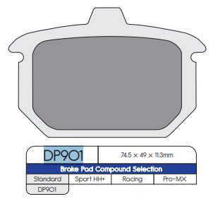 DP Brakes DP901 Sintered Brake Pads