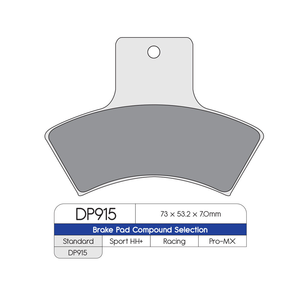 DP Brake Pads DP915 Sintered Brake Pads