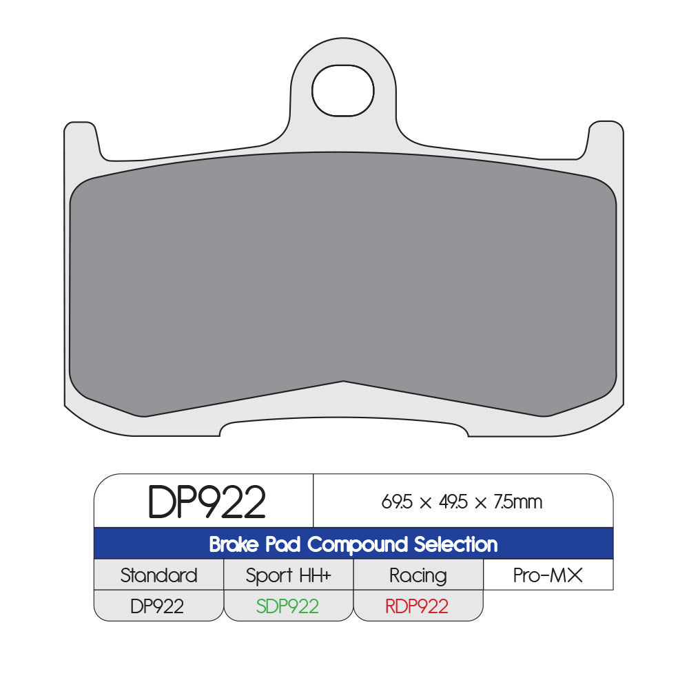 DP Brake Pads DP922 Sintered Brake Pads