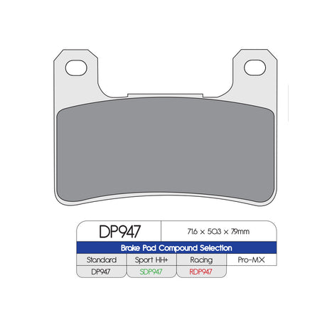 DP Brakes SDP947 SDP SPORT HH+ Brake Pads