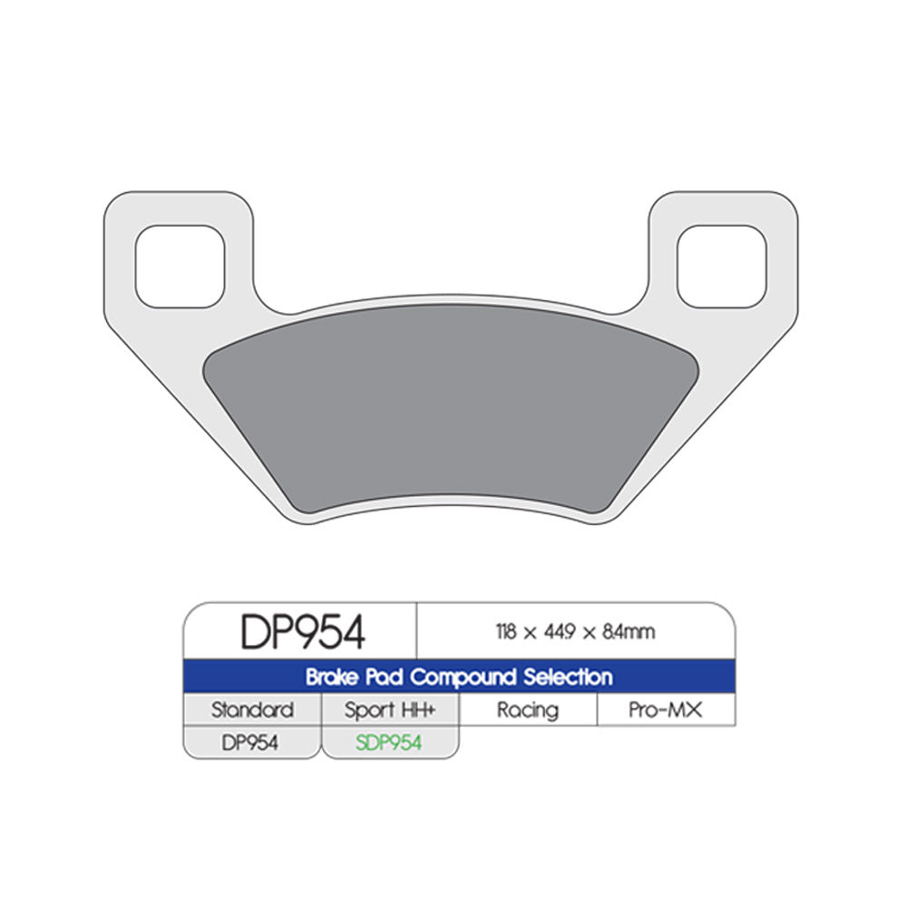 DP Brake Pads DP954 Sintered Brake Pads