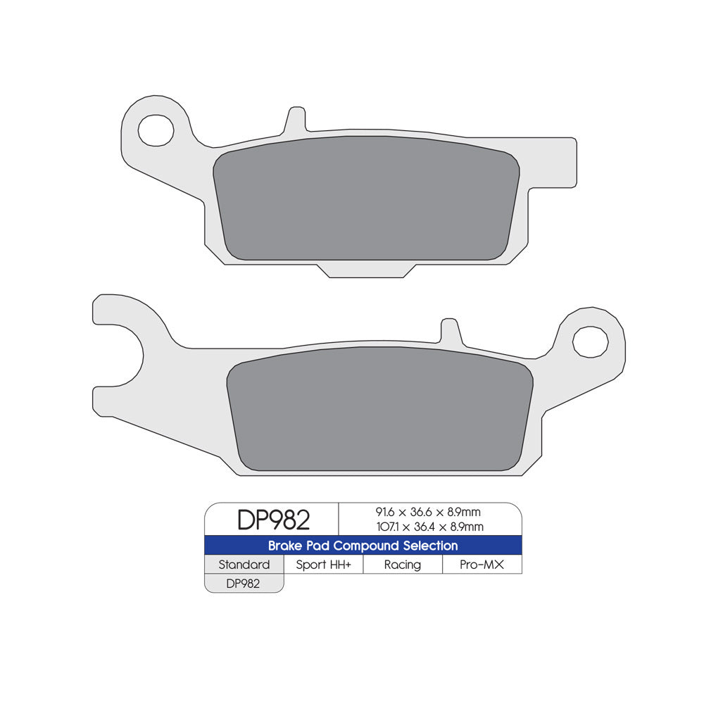 DP Brake Pads DP982 Sintered Brake Pads