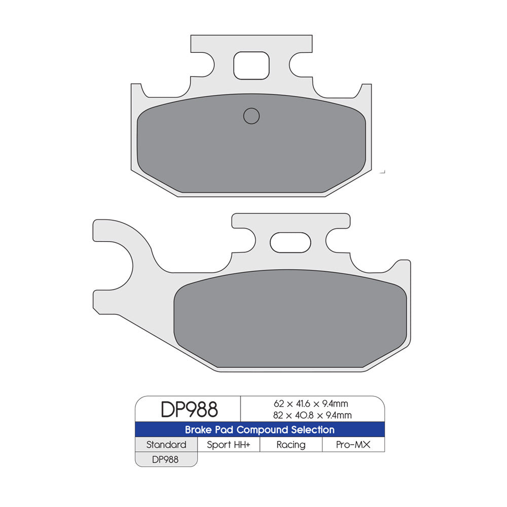 DP Brake Pads DP988 Sintered Brake Pads