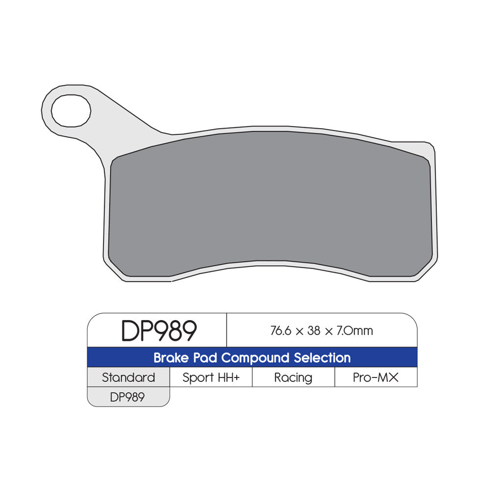 DP Brake Pads DP989 Sintered Brake Pads