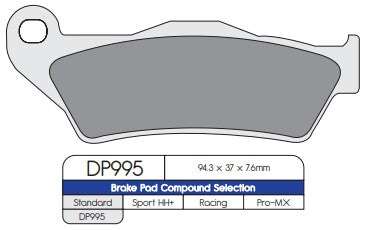 DP Brakes DP995 Sintered Brake Pads