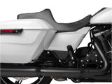 Drag Specialties DS-0801-1919 Predator 3 Dual Seat w/Silver Double Diamond Lattice Stitch for Harley-Davidson CVO Touring 23-Up/Street Glide/Road Glide 24-Up/Touring 25-Up