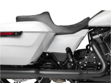 Drag Specialties DS-0801-1932 Predator 3 2-Up Dual Seat w/Silver Double Diamond Lattice Stitch for Harley-Davidson CVO Touring 23-Up/Street Glide/Road Glide 24-Up/Touring 25-Up