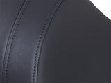 Drag Specialties DS-0802-0401 Predator Dual Seat Smooth Solar Leather Black for Harley-Davidson Softail 84-99