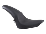 Drag Specialties DS-0802-0467 Predator Dual Seat Smooth Solar Leather Black for Harley-Davidson Softail 00-17 w/130 or 150 OEM Rear Tyre