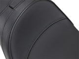 Drag Specialties DS-0802-0729 Predator 2-Up Dual Seat Smooth Solar Leather Black for Harley-Davidson Softail 84-99