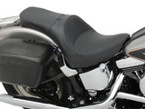 Drag Specialties DS-0802-0729 Predator 2-Up Dual Seat Smooth Solar Leather Black for Harley-Davidson Softail 84-99