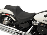 Drag Specialties DS-0802-1144 Predator 3 Dual Seat Smooth Black for Harley-Davidson Softail Deluxe/Heritage Softail/Slim/Street Bob 18-Up/Standard 20-Up