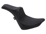 Drag Specialties DS-0802-1144 Predator 3 Dual Seat Smooth Black for Harley-Davidson Softail Deluxe/Heritage Softail/Slim/Street Bob 18-Up/Standard 20-Up