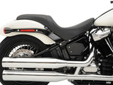 Drag Specialties DS-0802-1153 Predator Dual Seat Smooth Solar Leather Black for Harley-Davidson Softail Deluxe/Heritage Softail/Slim/Street Bob 18-Up/Standard 20-Up
