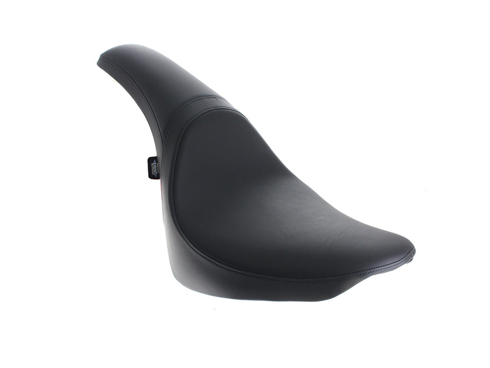 Drag Specialties DS-0802-1153 Predator Dual Seat Smooth Solar Leather Black for Harley-Davidson Softail Deluxe/Heritage Softail/Slim/Street Bob 18-Up/Standard 20-Up
