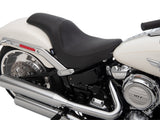 Drag Specialties DS-0802-1181 Predator Dual Seat Smooth Black for Harley-Davidson Fat Boy 18-Up/Breakout 23-Up