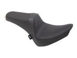 Drag Specialties DS-0802-1358 Predator Dual Seat Smooth Black for Harley-Davidson Softail 00-17 w/130 or 150 OEM Rear Tyre