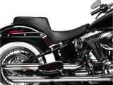 Drag Specialties DS-0802-1640 Performance Predator 2-Up Dual Seat Smooth Black for Harley-Davidson Softail 00-17 w/130 or 150 OEM Rear Tyre