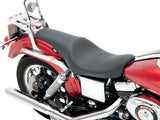 Drag Specialties DS-0803-0285 Predator Dual Seat Smooth Black for Harley-Davidson Dyna 96-03
