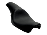 Drag Specialties DS-0803-0285 Predator Dual Seat Smooth Black for Harley-Davidson Dyna 96-03